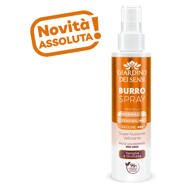 Giardino dei sensi burro spray vaniglia orchidea